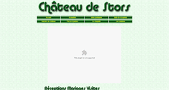 Desktop Screenshot of chateaudestors.com
