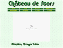 Tablet Screenshot of chateaudestors.com